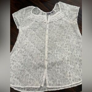 Laura Scott women’s White Floral Lace Blouse